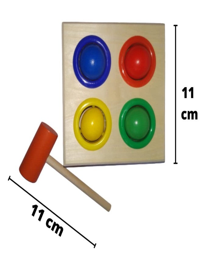 Shopfleet Hammer Ball Musical Xylophone Musical Toy Wooden Pounding Bench with Box Case Instrument for Kids 2+ Years (Hammer Ball + Xylophone) - Image 4